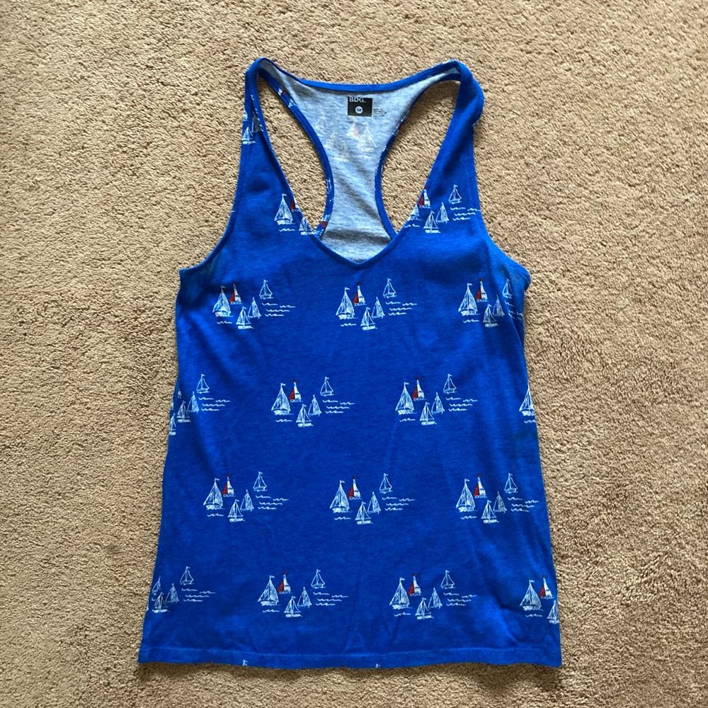 Blue Sail Boat Tank Top ⛵️